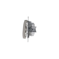 Выключатель одноклавишный, с подсветкой, механизм схема 1а, платина Systeme Electric GSL001213