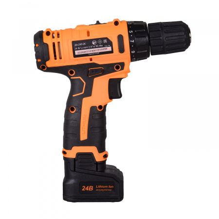 72/14/18 Дрель-шуруповерт аккумуляторная ДА-24Л-2к (2.0 А/ч) Вихрь 