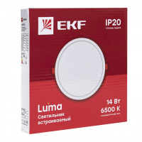 Светильник встраиваемый светодиодный ДВО 1008 14Вт 6500K IP20 Basic EKF DLL-1008-14-6500
