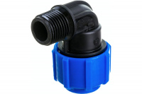 Отвод ПНД компрессионный НР 63 х 2' Политэк 1000311