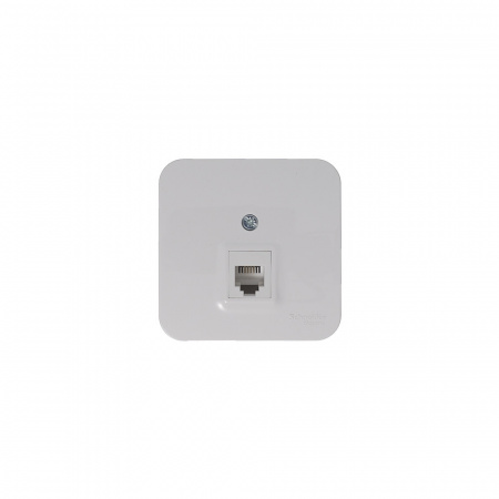 Розетка BLANCA наружная телефонная RJ11, с изолирующей пластиной, белый Systeme Electric BLNIA011001