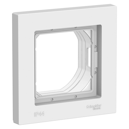 ATN440101 Рамка однопостовая ATLASDESIGN AQUA IP44 белый Systeme Electric 