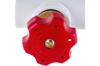 Вентиль 32 полипропиленовый PPR белый Политэк 9700000032