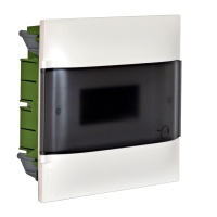 Practibox S Пластиковый щиток Встраиваемый (ЩРв-П) 1X12 Дымчатая дверь Legrand 135551