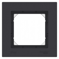 ATLASDESIGN AQUA 1-постовая РАМКА IP44, КАРБОН Systeme Electric ATN441001