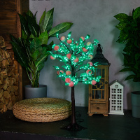 Дерево светодиодное Персик 95см 240 светодиодов Белый свет Провод черный ULD-T6095-240/SBA WHITE IP20 PEACH Uniel UL-00001408