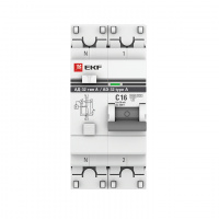 Автомат дифференциальный АД-32 1P+N 16А/30мА (тип А) PROxima EKF DA32-16-30-a-pro