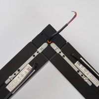 Светильник светодиодный ДПО-36вт 4000К 3200Лм линейный рассеиватель матовый в алюминиевом корпусе черный FERON AL4020 41338