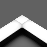 Светильник светодиодный ДПО-36вт 4000К 3200Лм линейный рассеиватель матовый в алюминиевом корпусе черный FERON AL4020 41338