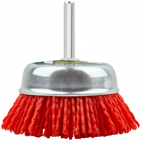 Кордщетка-чашка нейлоновая со штифтом 75 мм FIT 38627