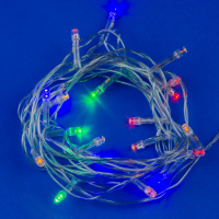 Гирлянда светодиодная 2.5м 20 светодиодов Разноцветный свет Провод прозрачный ULD-S0250-020/STA MULTI IP20 Uniel UL-00005481