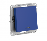 ATLASDESIGN переключатель одноклавишный с подсветкой, сх.6а, 10АХ, механизам, АКВАМАРИН Systeme Electric ATN001163