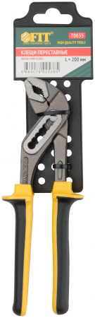 Клещи переставные CrV, тип D4, узкие губки 200 мм FIT 70655