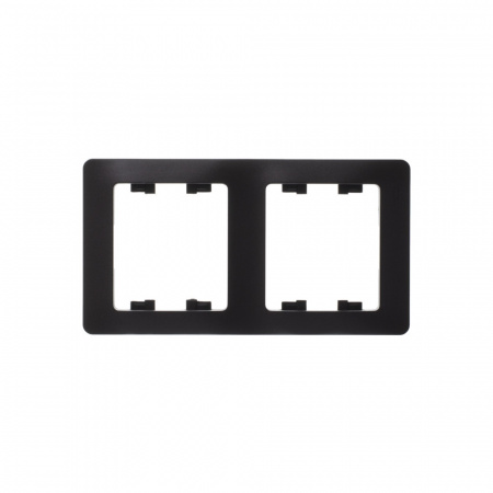 GLOSSA Рамка 2 поста вертикальная шоколад Systeme Electric GSL000806