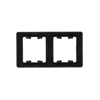 GLOSSA Рамка 2 поста вертикальная шоколад Systeme Electric GSL000806