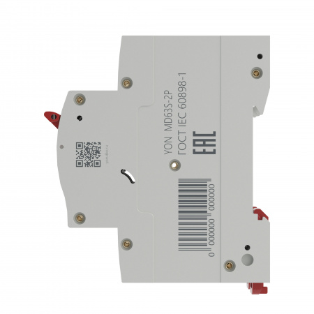 Выключатель автоматический двухполюсный 6А C MD63S-2PC6 4.5кА DKC
