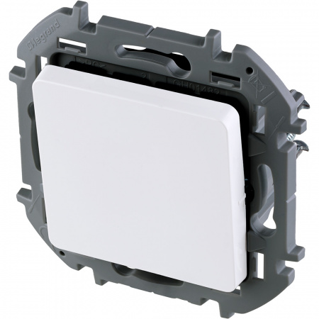 673690 Переключатель без фиксации (кнопка) с Н.О./Н.З. контактом INSPIRIA 6 A 250 В~ белый Legrand 