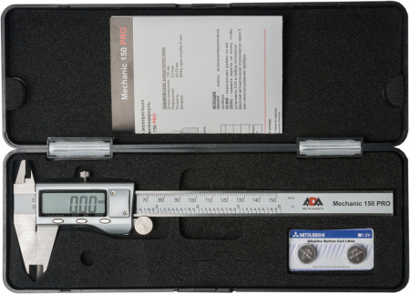 Штангенциркуль цифровой Mechanic 150 PRO без калибровки ADA А00380