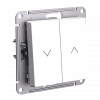 ATLASDESIGN 2-клавишный ВЫКЛЮЧАТЕЛЬ ЖАЛЮЗИ, 10А, мех., БЕЛЫЙ Systeme Electric ATN000119