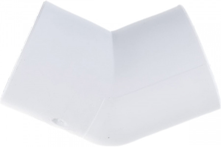 Угольник 25 мм 45 град., полипропиленовый, белый Политэк 9400002545