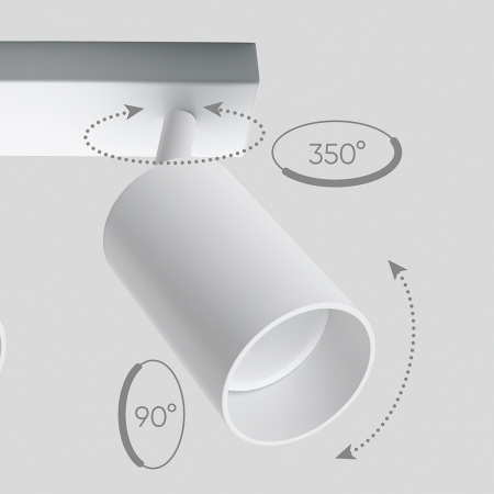 ML201 Светильник ДБО GU10 без лампы наклонный белый FERON  41061