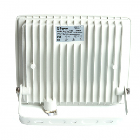 LL-921 Прожектор светодиодный ДО-50w 6400К 4000Лм IP65 белый FERON  29498