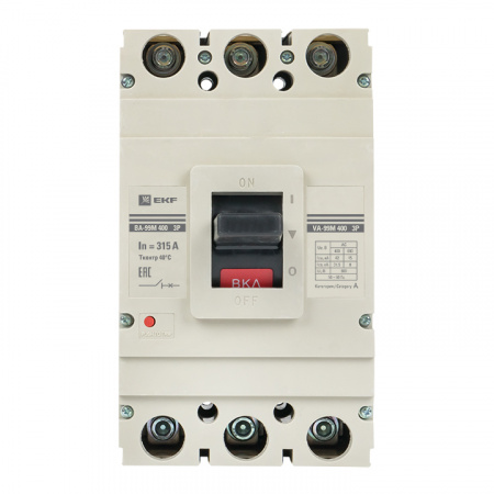 Выключатель автоматический ВА-315А 42кА ВА99М/400 EKF mccb99-400-315m