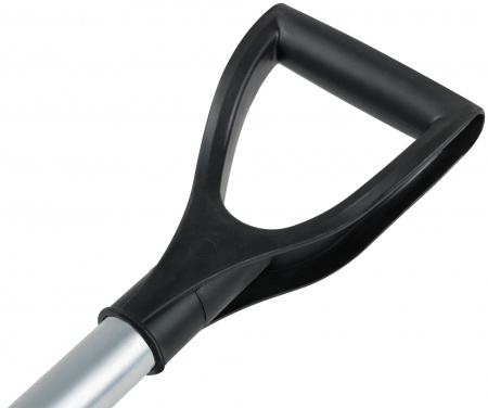 Лопата для уборки снега ''Снежинка'' алюминиевая планка, алюминиевый черенок, V-ручка, 365х380х1320 мм РОС 68102