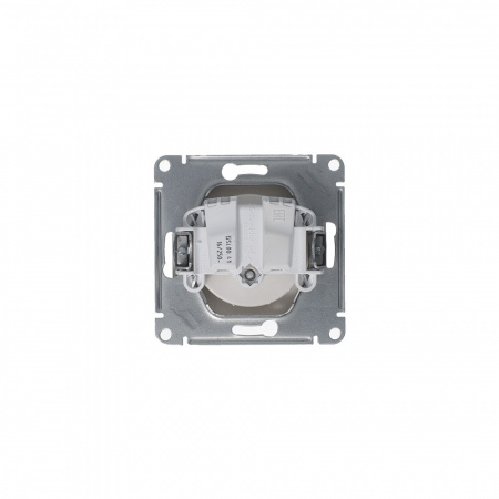 GLOSSA розетка с заземлением платина Systeme Electric GSL001243