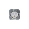GLOSSA розетка с заземлением платина Systeme Electric GSL001243