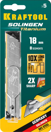 09605-TIN-18-S5_z02 Сегментированные лезвия 18 мм 5 шт. KRAFTOOL 