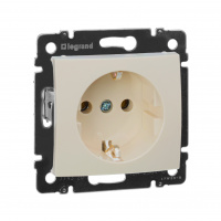 VALENA Розетка с заземлением в рамку слоновая кость Legrand 774320