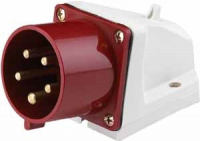 Вилка кабельная 32А 3Р+РЕ+N IP44 стационарная Dekraft 26024DEK