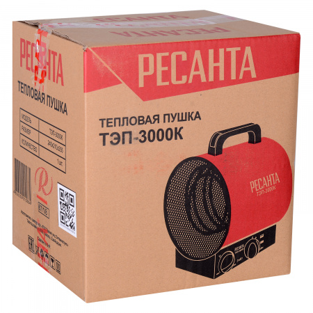 67/1/8 Пушка тепловая электрическая ТЭП-3000К (круглая) Ресанта 