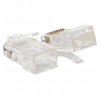 Коннектор RJ-45 TERACOM неэкранированный 8P8C Cat.5E универсальный (упак.50шт) EKF TRC-PLUG-5EUTP-50