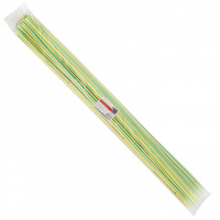 Трубка термоусаживаемая ТУТ нг 12/6 желто-зеленая в отрезках по 1м PROxima EKF tut-12-yg-1m