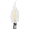 Лампа светодиодная LED 11вт Е14 белый матовая свеча на ветру FILAMENT FERON LB-714 38011