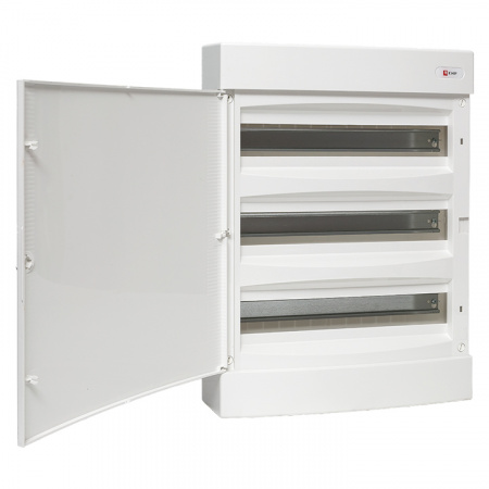 Щит распределительный навесной Unix белая дверь 3х18 модулей IP40 PROxima EKF uх-3х18-nw