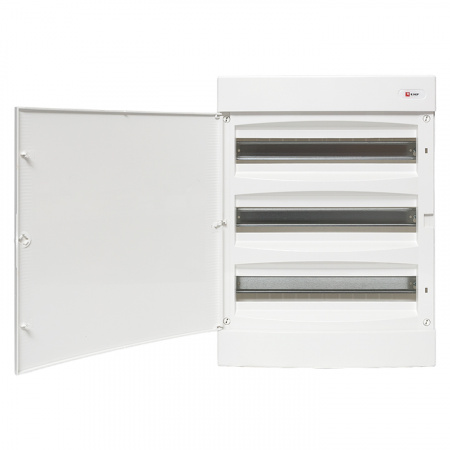 Щит распределительный навесной Unix белая дверь 3х18 модулей IP40 PROxima EKF uх-3х18-nw