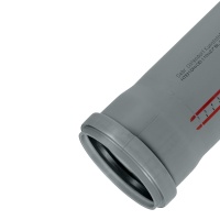 Труба канализационная 110 х 250 мм НТЕМ однораструбная, серая Ostendorf 115010