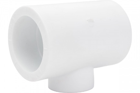 Тройник полипропиленовый PPR переходной 40х25х40мм белый Политэк 9300402540
