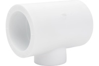 Тройник полипропиленовый PPR переходной 40х25х40мм белый Политэк 9300402540