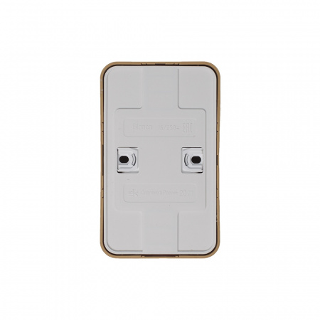 Розетка BLANCA наружная двойная, с заземлением, со шторками, с изолирующей пластиной, 16А, 250В, ясень Systeme Electric BLNRA011215