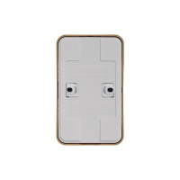 Розетка BLANCA наружная двойная, с заземлением, со шторками, с изолирующей пластиной, 16А, 250В, ясень Systeme Electric BLNRA011215