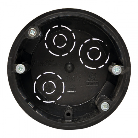 plc-kmp-020-009 Коробка установочная КМП-020-009 для полых стен 68х45 полипропилен черная метал.лапки IP30 PROxima EKF 