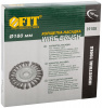 39108 Кордщетка-колесо, посадочный диаметр 22.2 мм, стальная витая проволока 180 мм FIT 