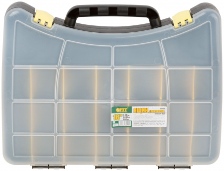 Ящик для крепежа (органайзер) (с защелкой) 16'' (40 х 30 х 6 см) FIT РОС 65652