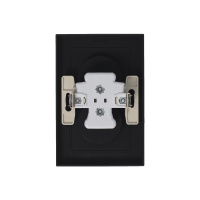 Розетка ATLASDESIGN двойная без заземления 16А в сборе карбон Systeme Electric ATN001020