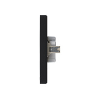 Розетка ATLASDESIGN двойная без заземления 16А в сборе карбон Systeme Electric ATN001020