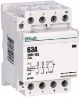 Контактор модульный 3НО+1НЗ 40А 230В МК-103 Dekraft 18082DEK